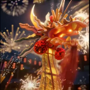 龙舞迎新Dragon dance welcomes the new year(Anchor development)